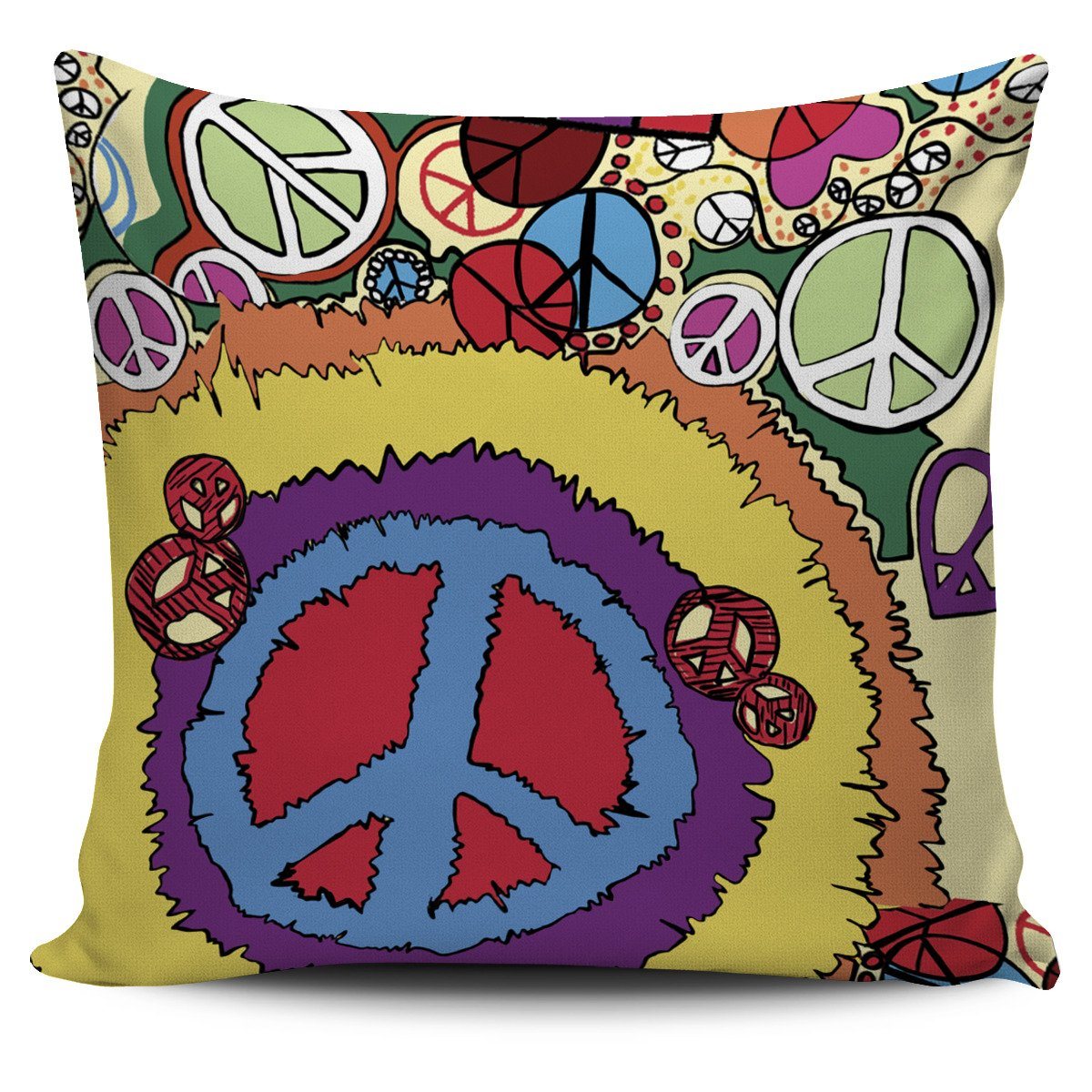 Peace Love Pillow Cover Gift Heyjude Shoppe 