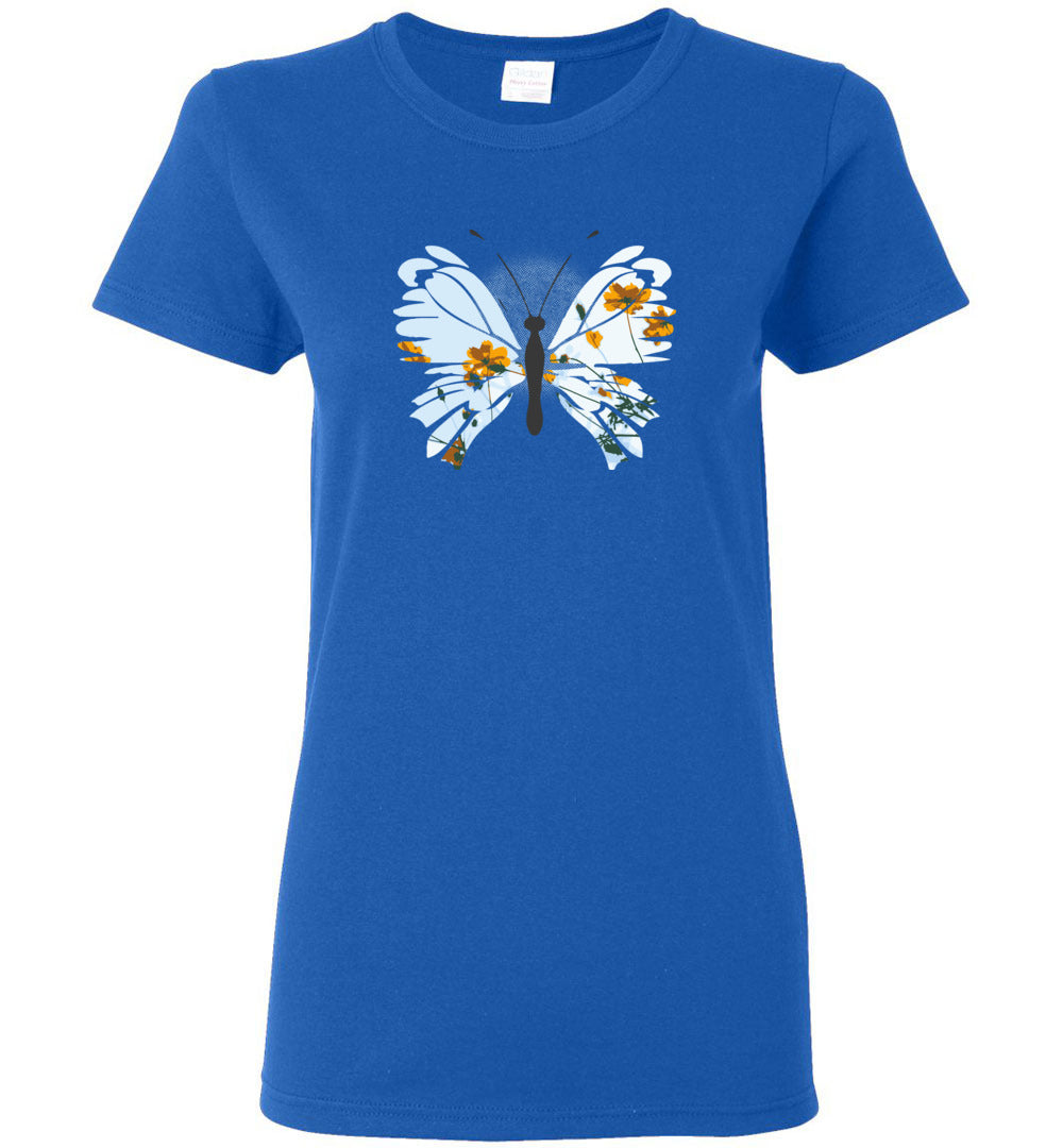 Daisies Butterfly Short-Sleeve T-Shirt