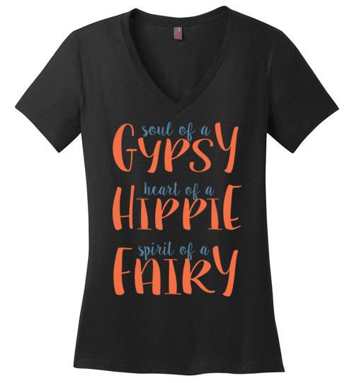 Hippe Gypsy Fairy VNeck Tee Heyjude Shoppe Black S 