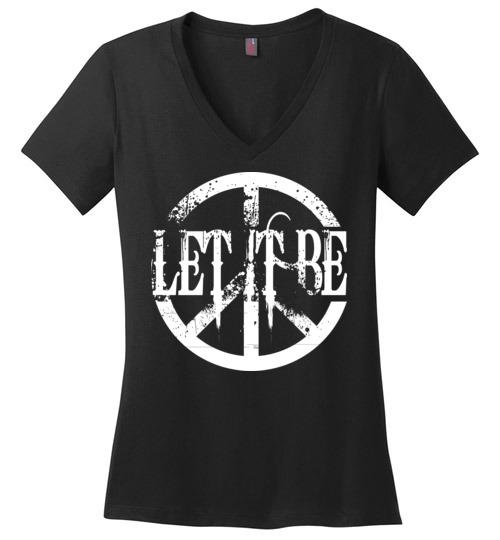 Let It Be with Peace Heyjude Shoppe Black S 