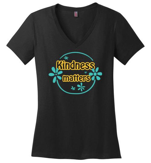 Kindness Matters Vneck Tee Heyjude Shoppe Black S 