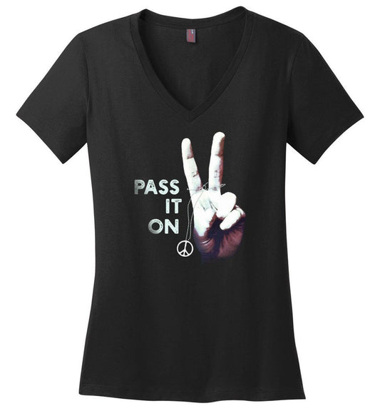 Pass It On Vneck Heyjude Shoppe Black XS 