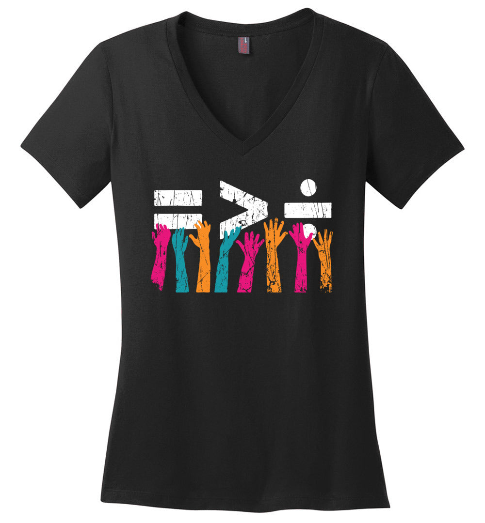 Equality Is Greater Than Division V-Neck