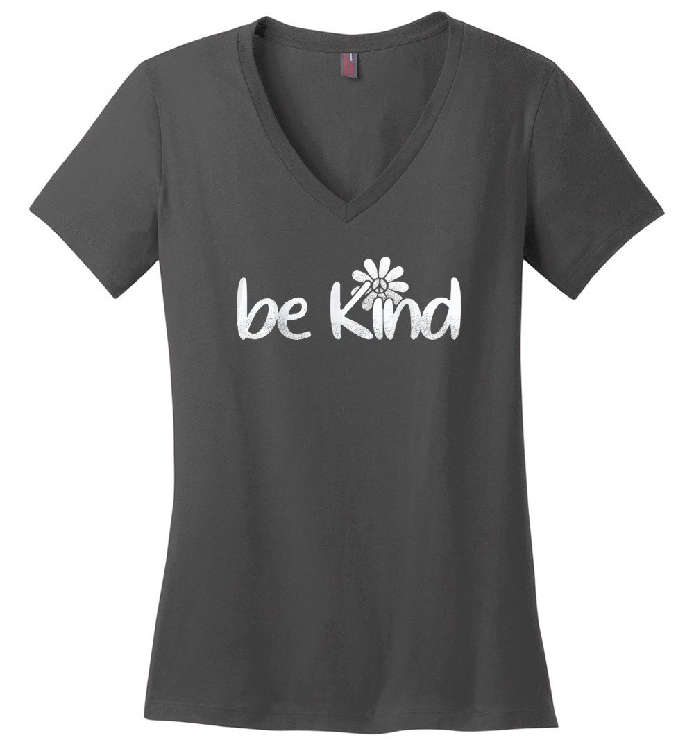 Be Kind - Daisy Vneck Heyjude Shoppe Charcoal XS 