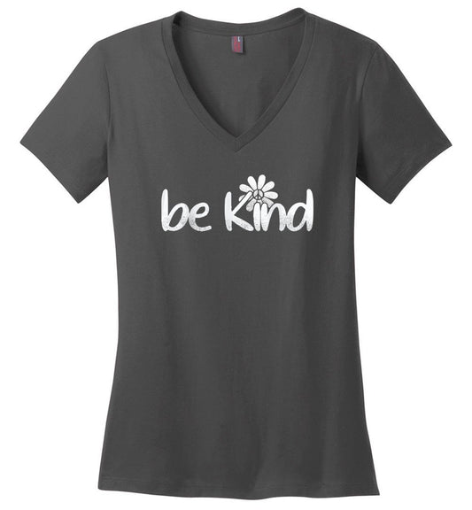 Be Kind - Daisy Vneck Heyjude Shoppe Charcoal XS