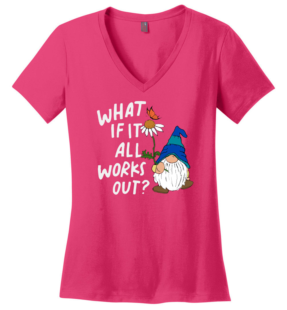 Spring Gnome - What If It All Works Out? V-necks