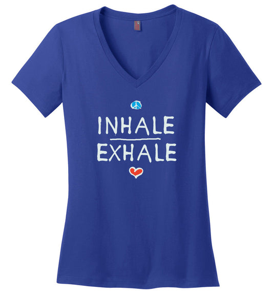 Inhale Peace Exhale Love V-necks