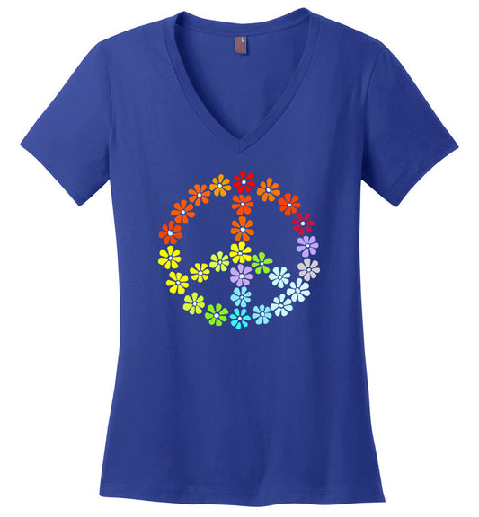 Peaceful Flowers V-necks