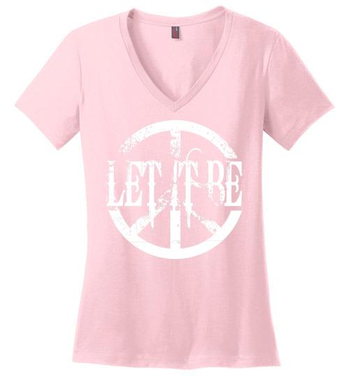 Let It Be with Peace Heyjude Shoppe Light Pink S 