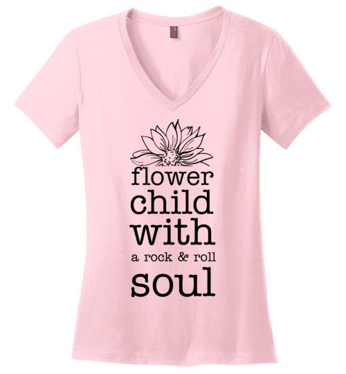 Flower Child With A Rock And Roll Soul Heyjude Shoppe Light Pink S 