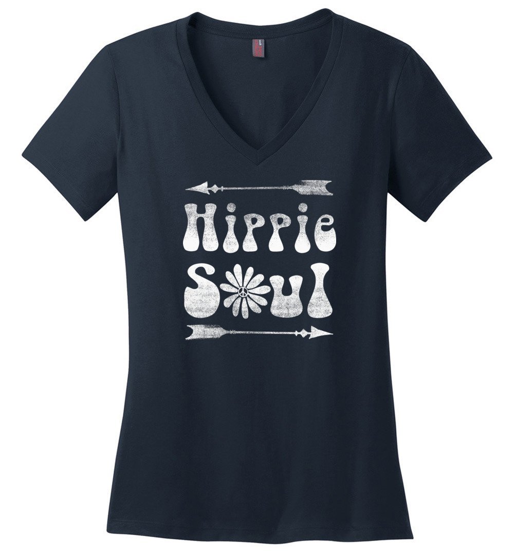 Hippie Soul Vneck Heyjude Shoppe Navy XS 