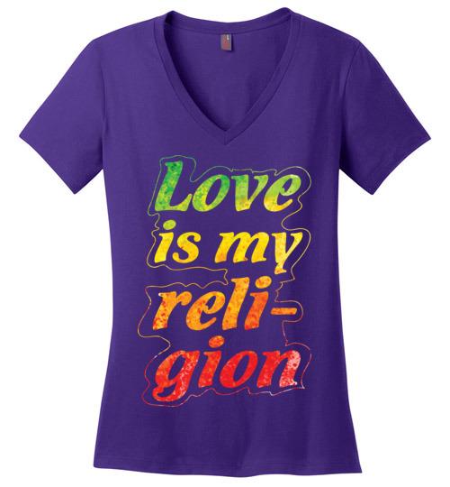 Love Is My Religion Heyjude Shoppe Purple XS 