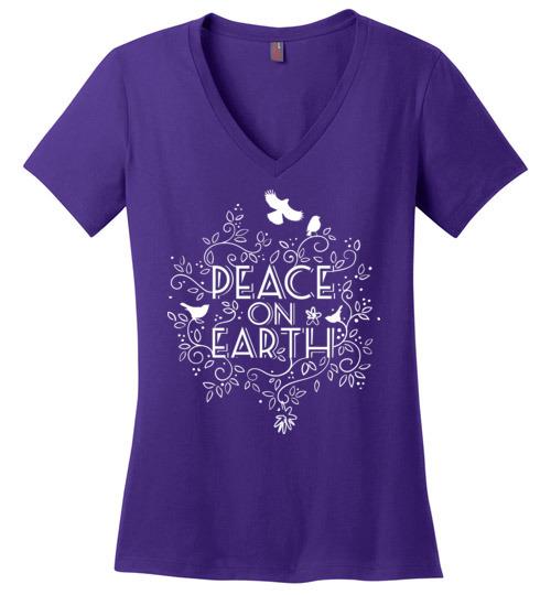One Peace One Love One Earth Heyjude Shoppe Purple S 