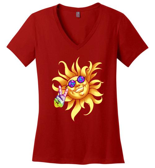 Sun - Peace Out Heyjude Shoppe Red XS 