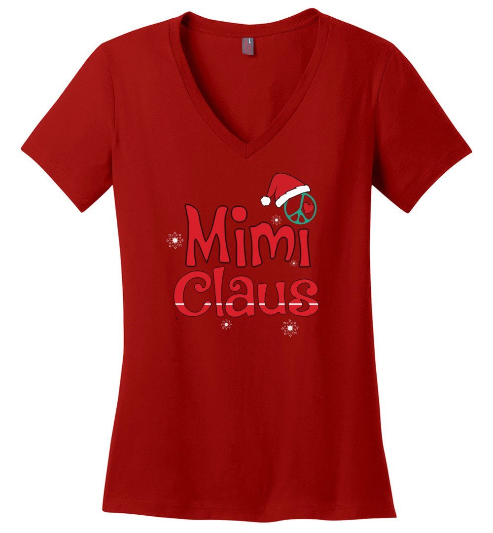 Mimi Claus Vneck Heyjude Shoppe Red XS 