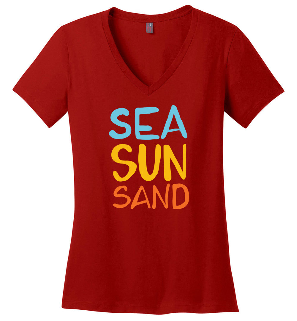 Sea Sun Sand V-neck