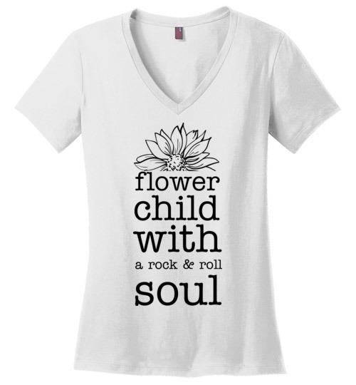 Flower Child With A Rock And Roll Soul Heyjude Shoppe White S 