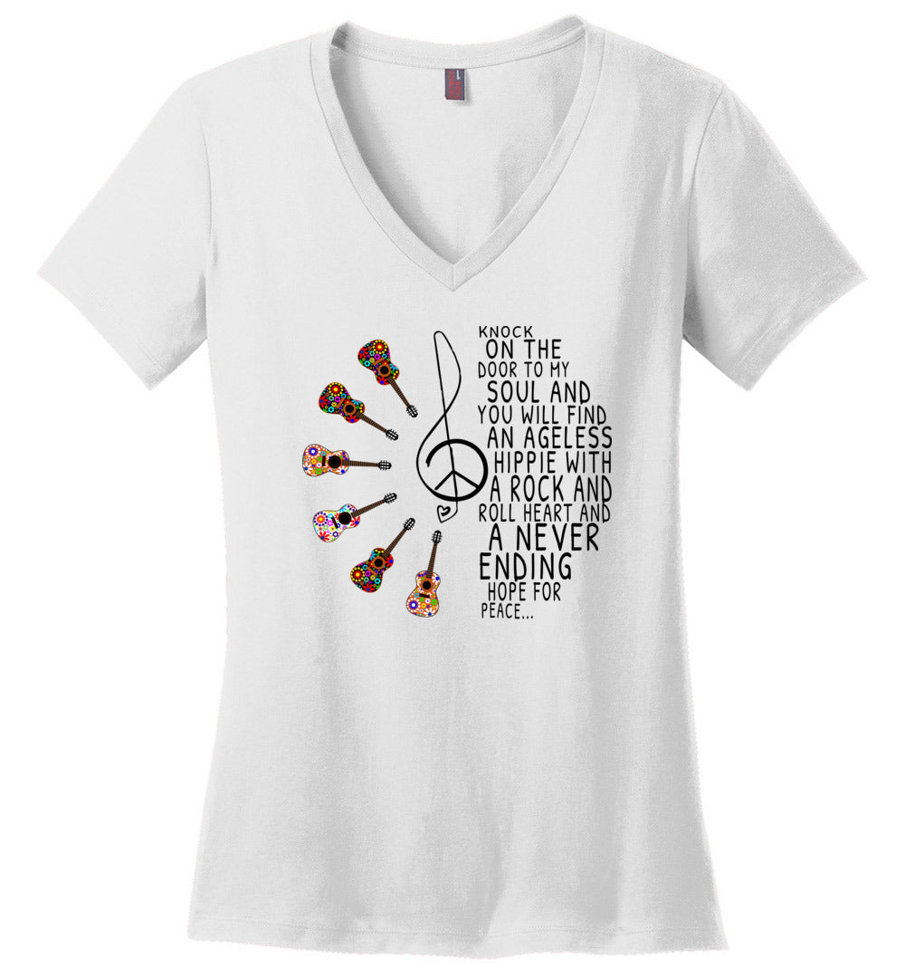 Hippie With A Rock n Roll  Heart T-shirts
