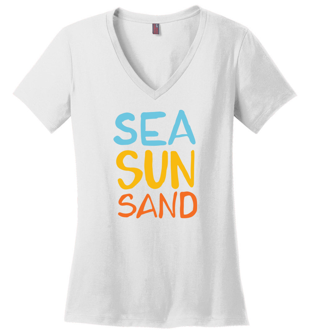 Sea Sun Sand V-neck