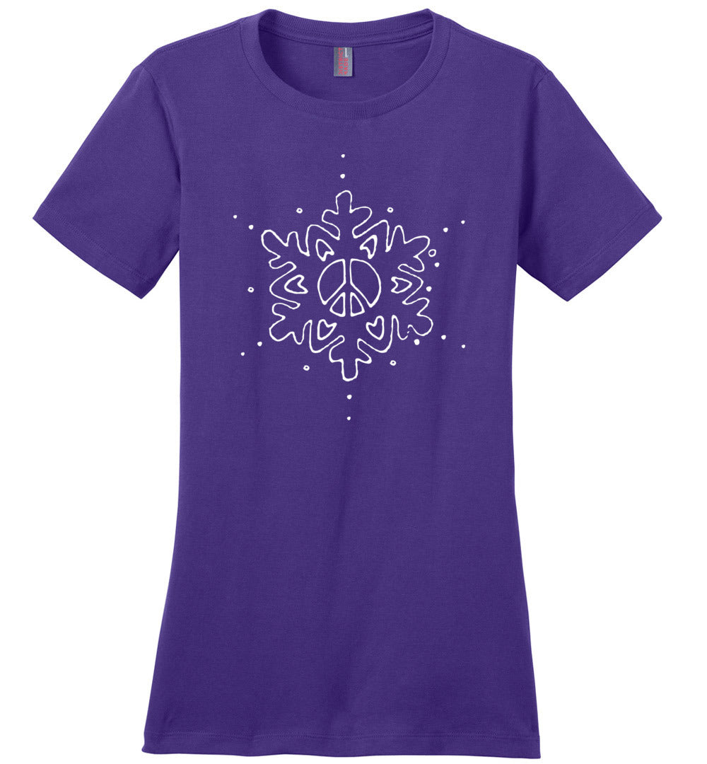 Peace- Love- Snowflake- T-shirts
