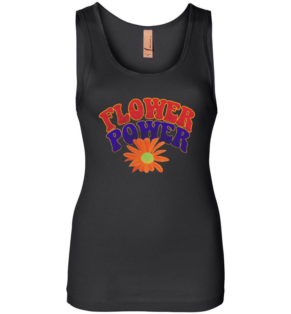 Flower Power Tank Heyjude Shoppe Black S 