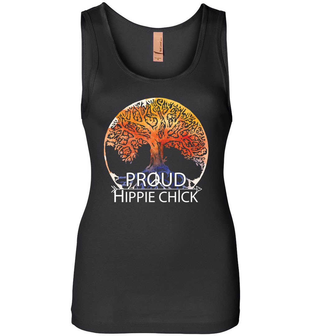 Proud Hippie Chick Tank Heyjude Shoppe Black S 