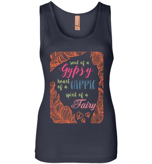 Hippe Gypsy Fairy Tank Tops TShirts Heyjude Shoppe Midnight Navy S 