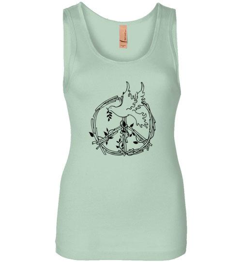 Wings Of Peace Tank Tops T-Shirts Heyjude Shoppe Mint S 