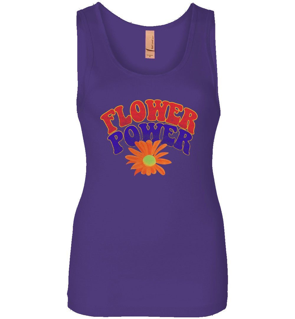Flower Power Tank Heyjude Shoppe Purple Rush S 