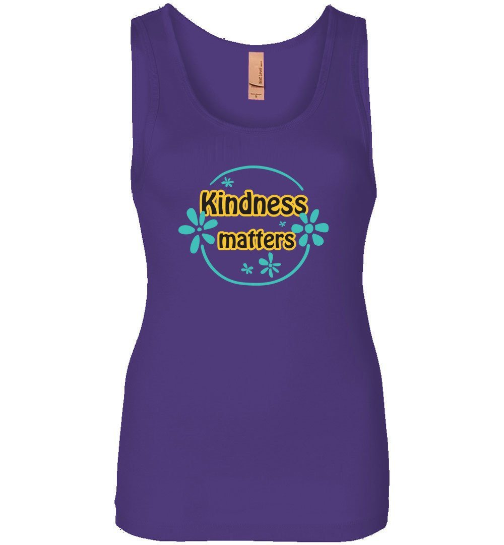 Kindness Matters Tank Heyjude Shoppe Women's Tank Purple Rush S