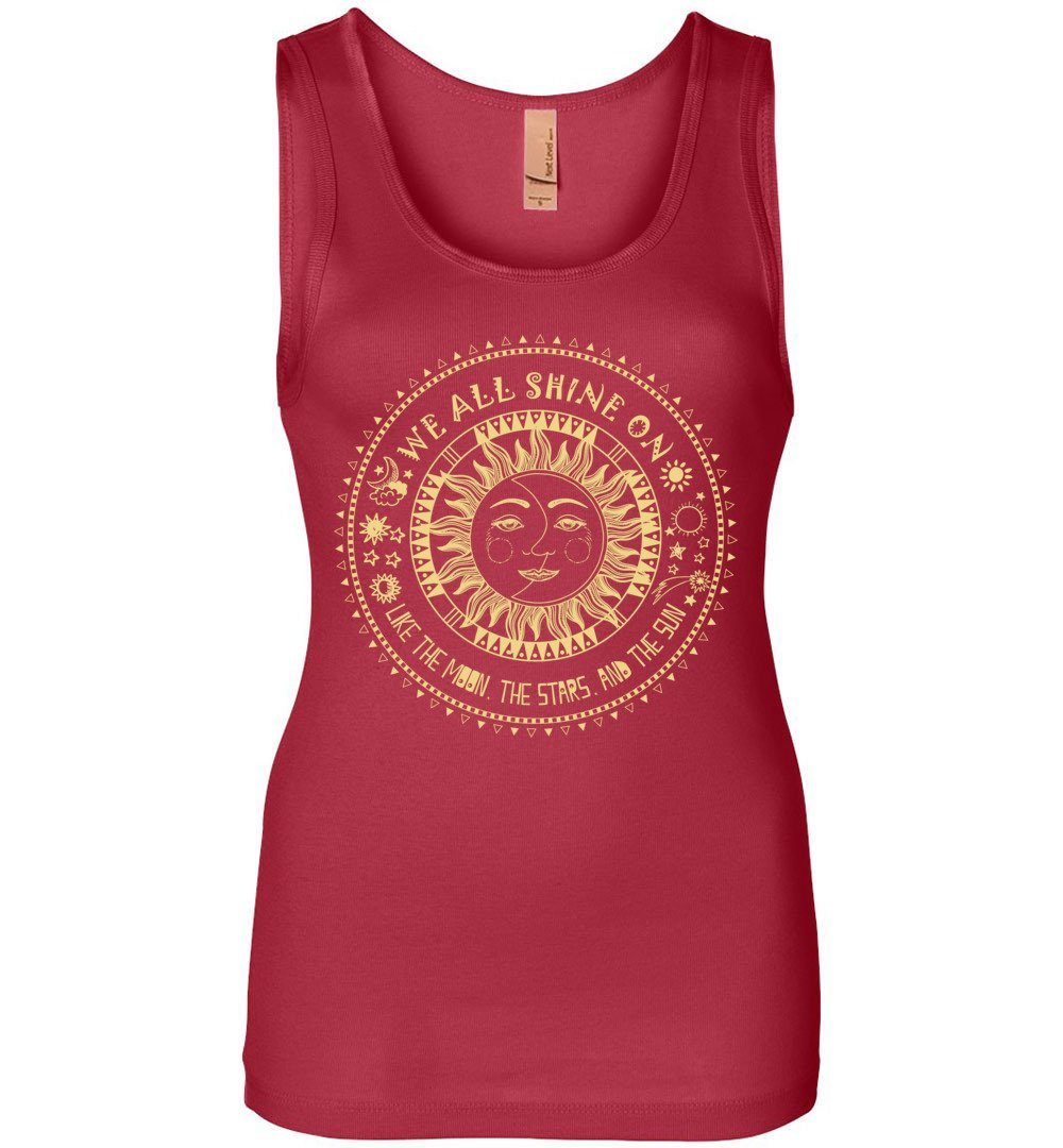We All Shine On Tank Heyjude Shoppe Red S 