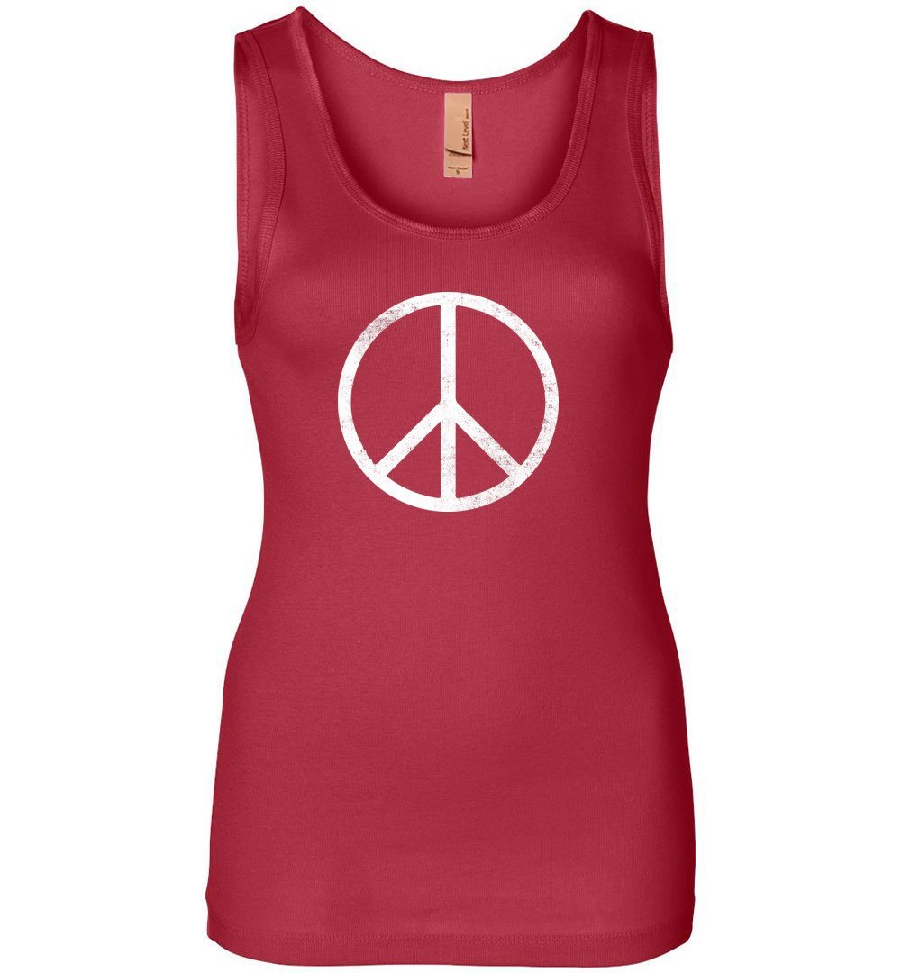 Peace On Earth Tank Heyjude Shoppe Women's Tank Red S