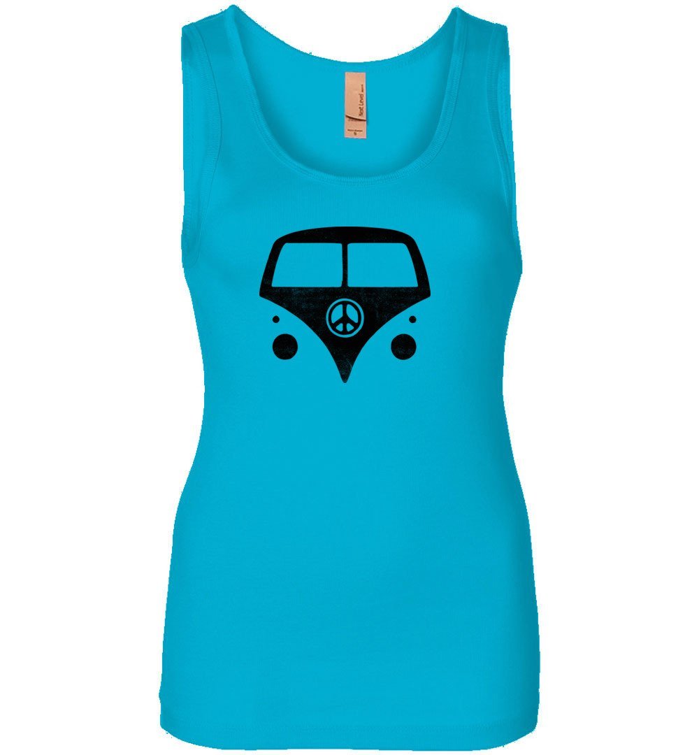 Hippie Van Tank Heyjude Shoppe Women's Tank Turquoise S
