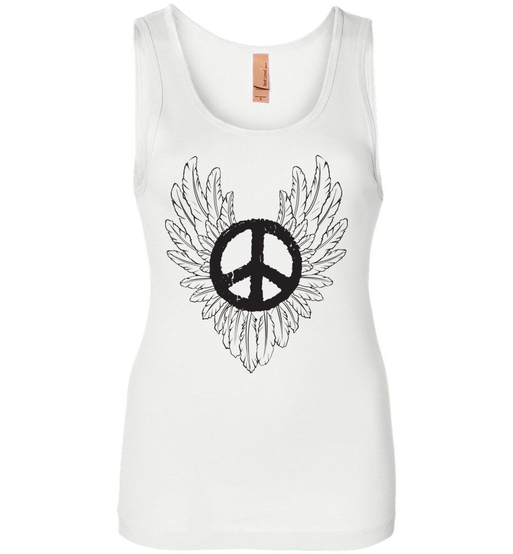 Peace Wings Tank Heyjude Shoppe White S 