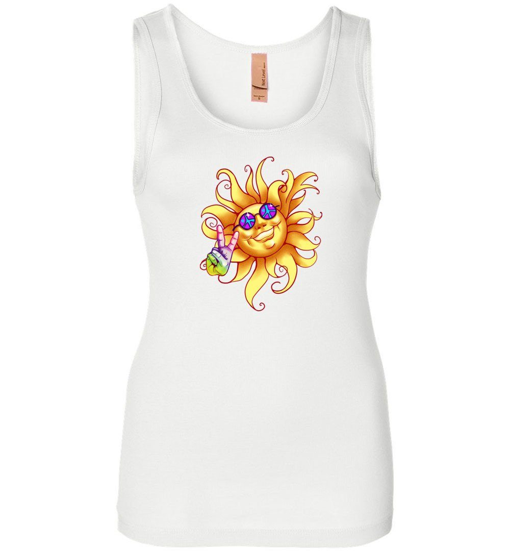 Sun - Peace Out Tank Heyjude Shoppe Women's Tank White S