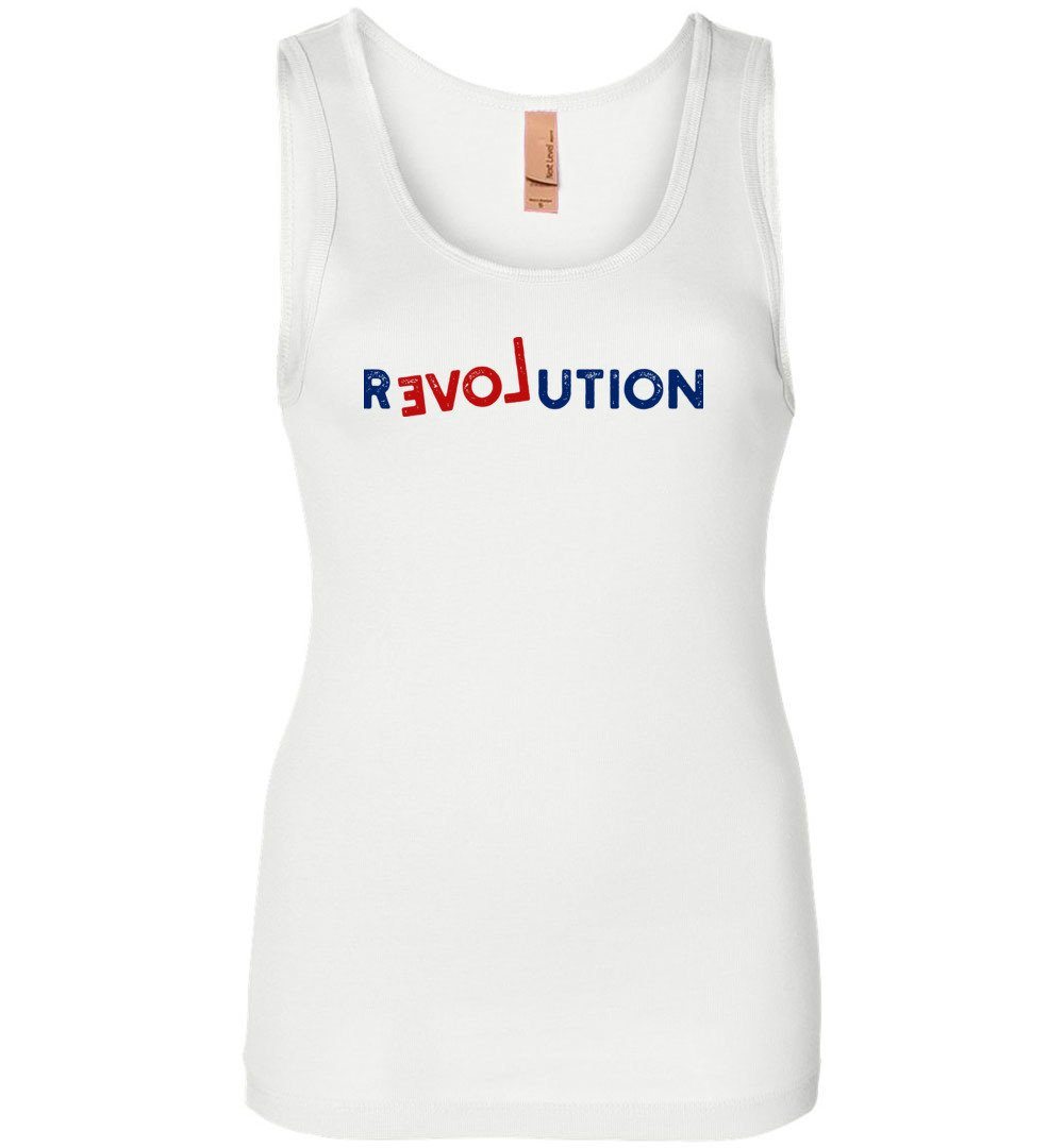 R-Love-Ution Tank Heyjude Shoppe Women's Tank White S