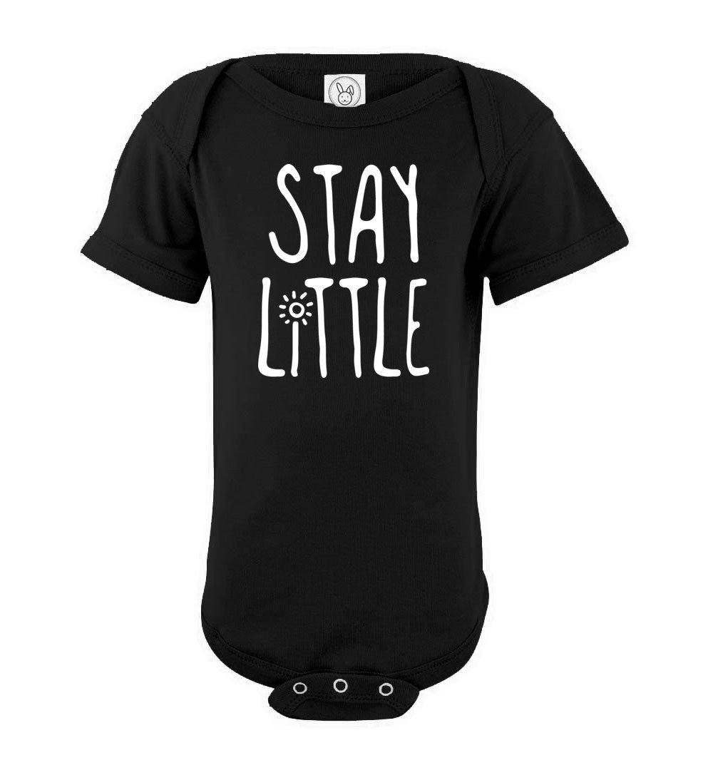 Stay Little - Infant Bodysuits Heyjude Shoppe Onesie Black NB