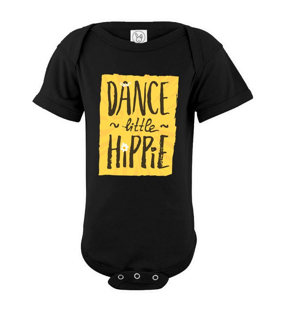 Dance Little Hippie - Infant Bodysuits Heyjude Shoppe Onesie Black NB