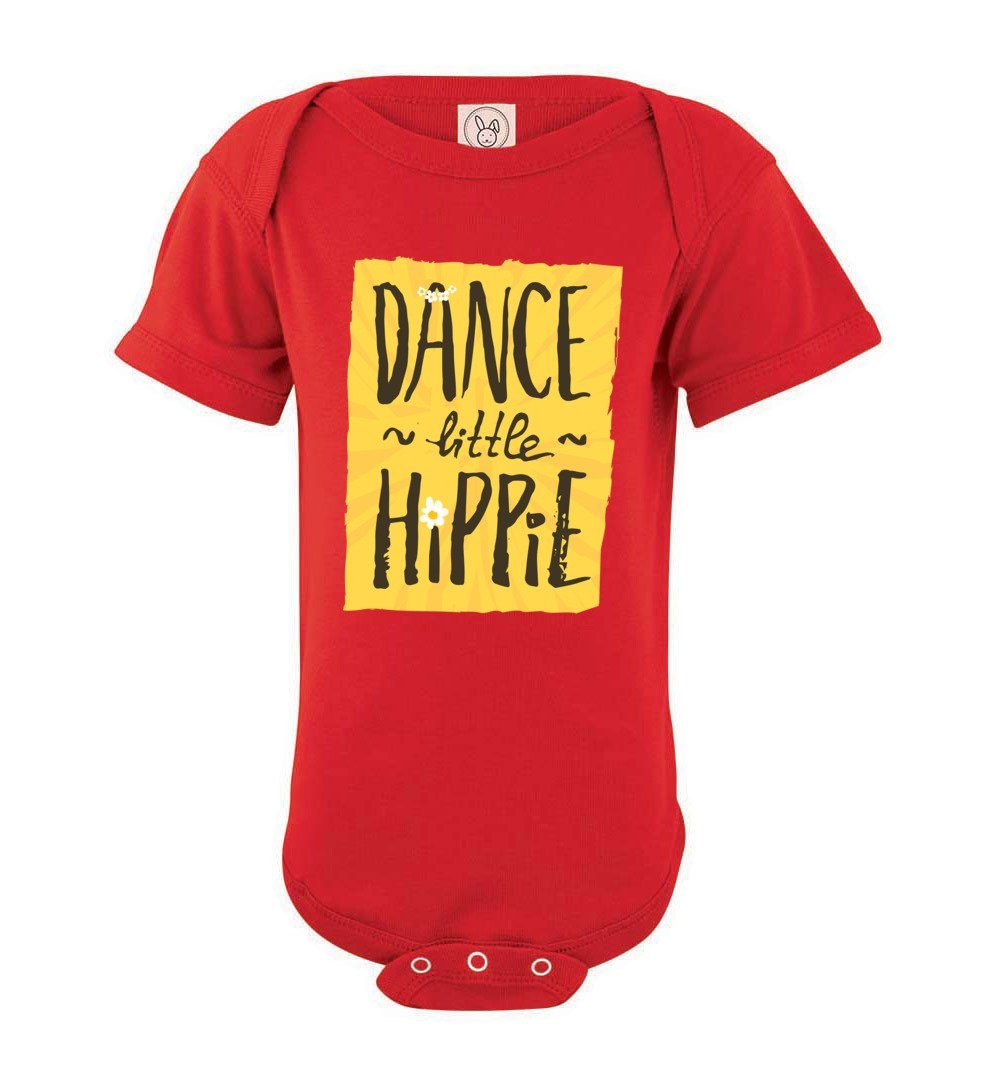 Dance Little Hippie - Infant Bodysuits Heyjude Shoppe Onesie Red NB