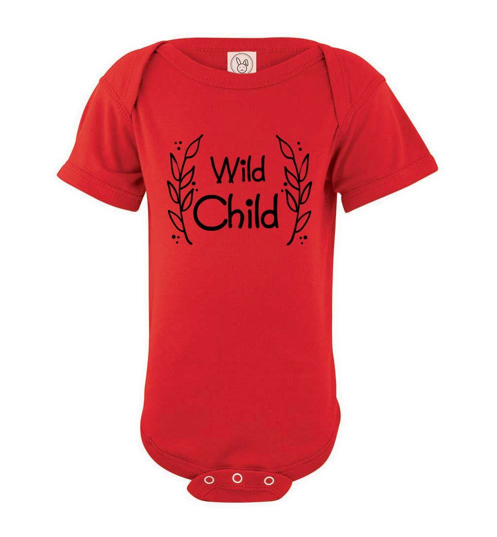 Wild Child - Infant Bodysuits Heyjude Shoppe Onesie Red NB