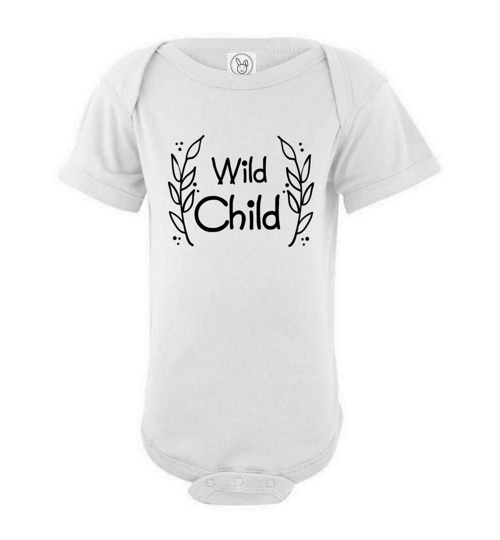 Wild Child - Infant Bodysuits Heyjude Shoppe Onesie White NB