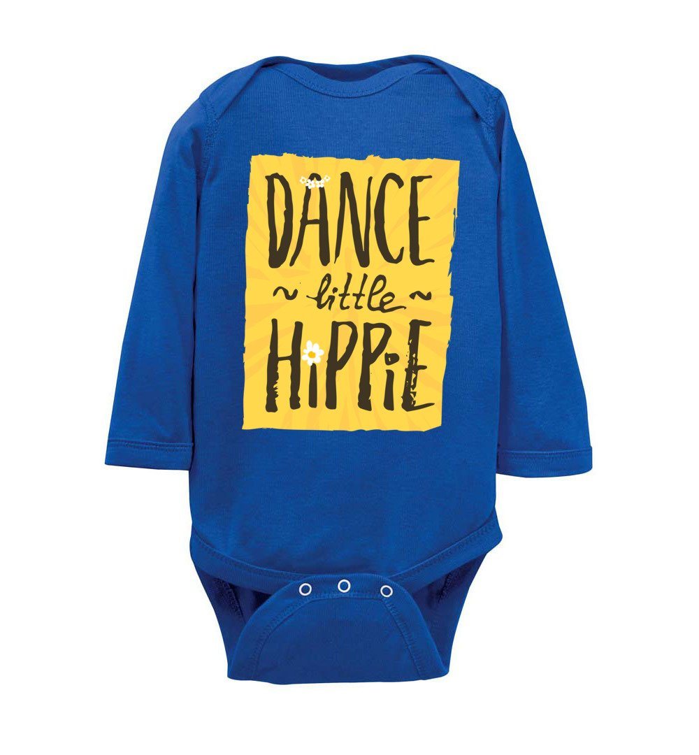Dance Little Hippie - Infant Bodysuits Heyjude Shoppe LS Onesie Royal NB