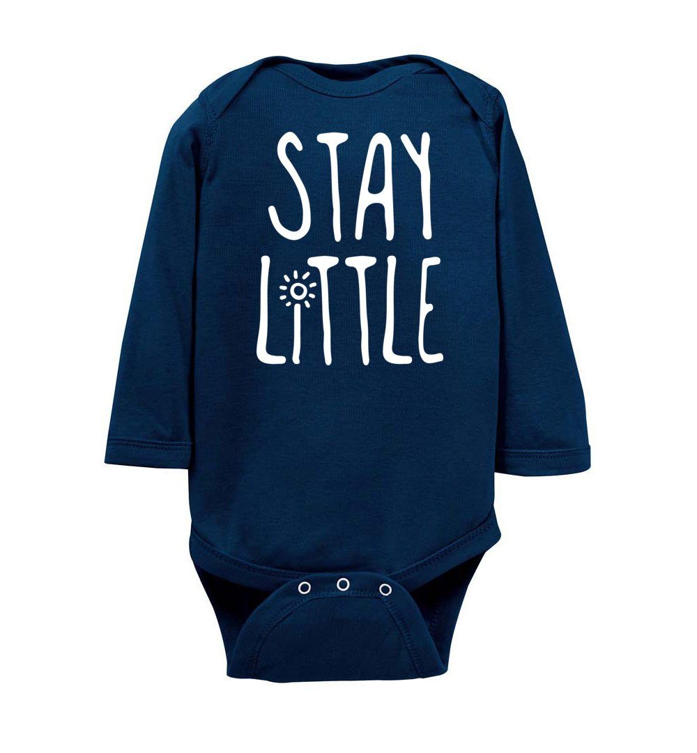 Stay Little - Infant Bodysuits Heyjude Shoppe LS Onesie Navy NB