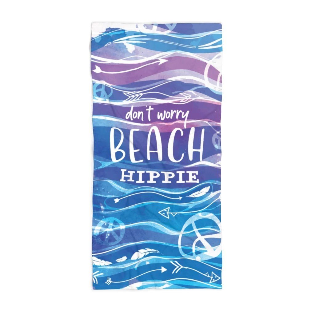 Beach Hippie - Beach Towel Home Decor Printify 30x60 