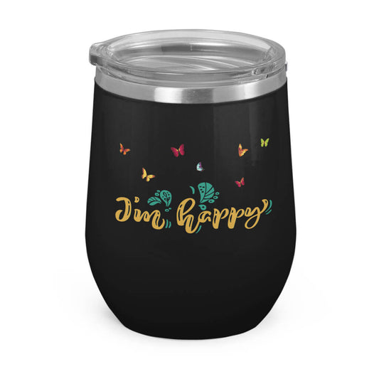 I'm Happy- Wine Tumbler