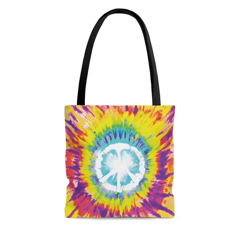 Tie Dye AOP Tote Bag Bags Printify Medium 