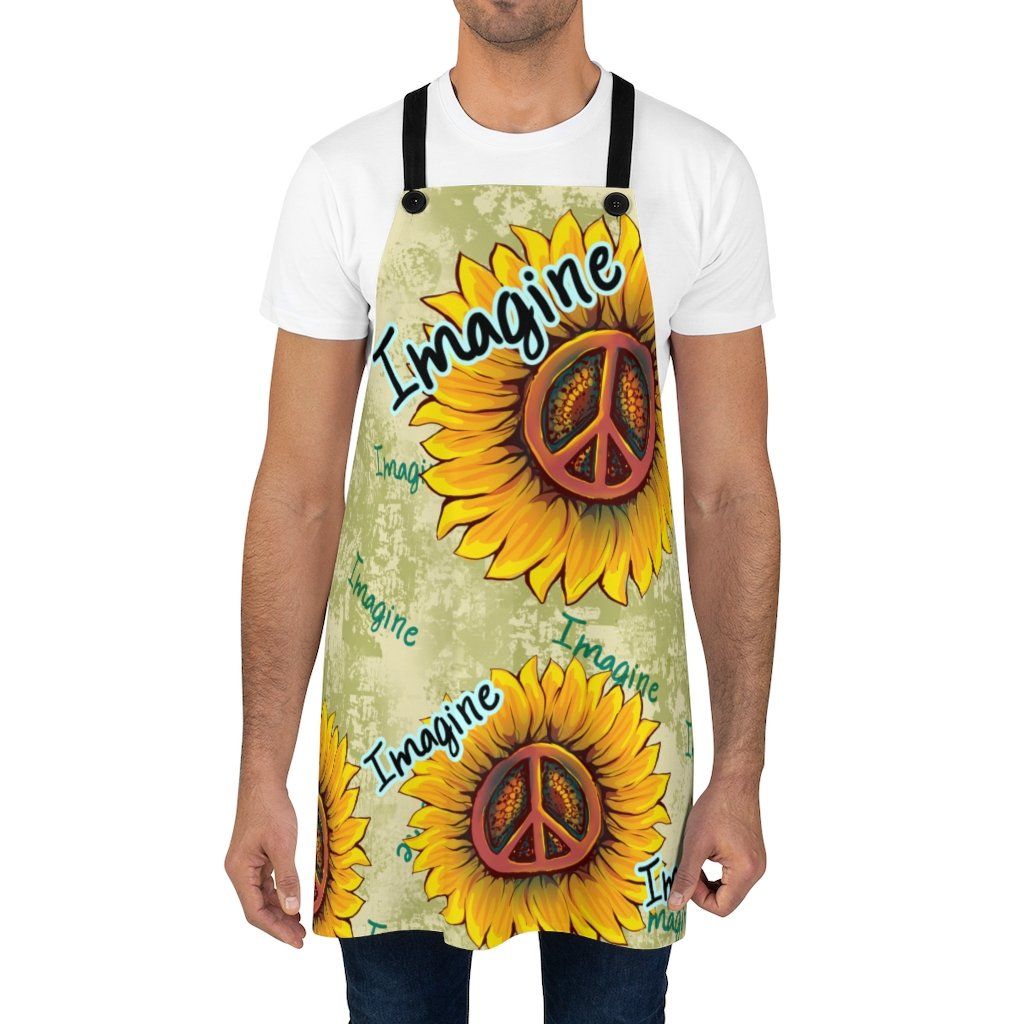 Imagine Sunflower - Apron Accessories Printify 