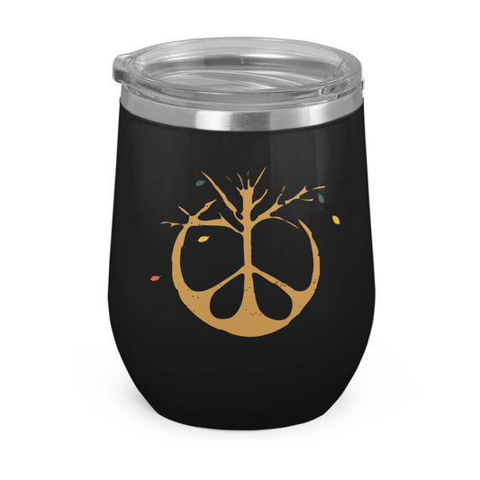 Autumn Peace Tree - Wine Tumbler