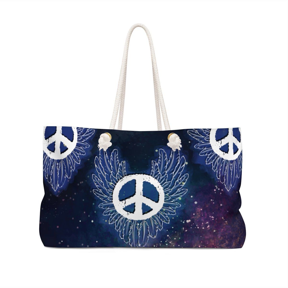 Peace Wings Weekender Bag Bags Printify 