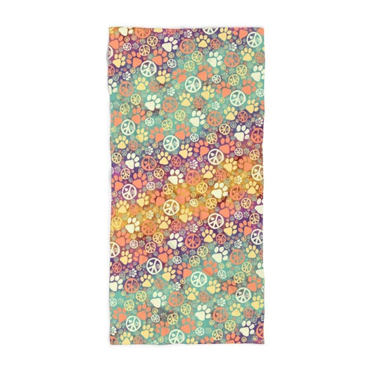 Peace & Paws - Beach Towel Home Decor Printify 30x60